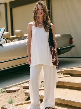 SOLD OUT: Free People Lana Pant Set in White - Size Medium
